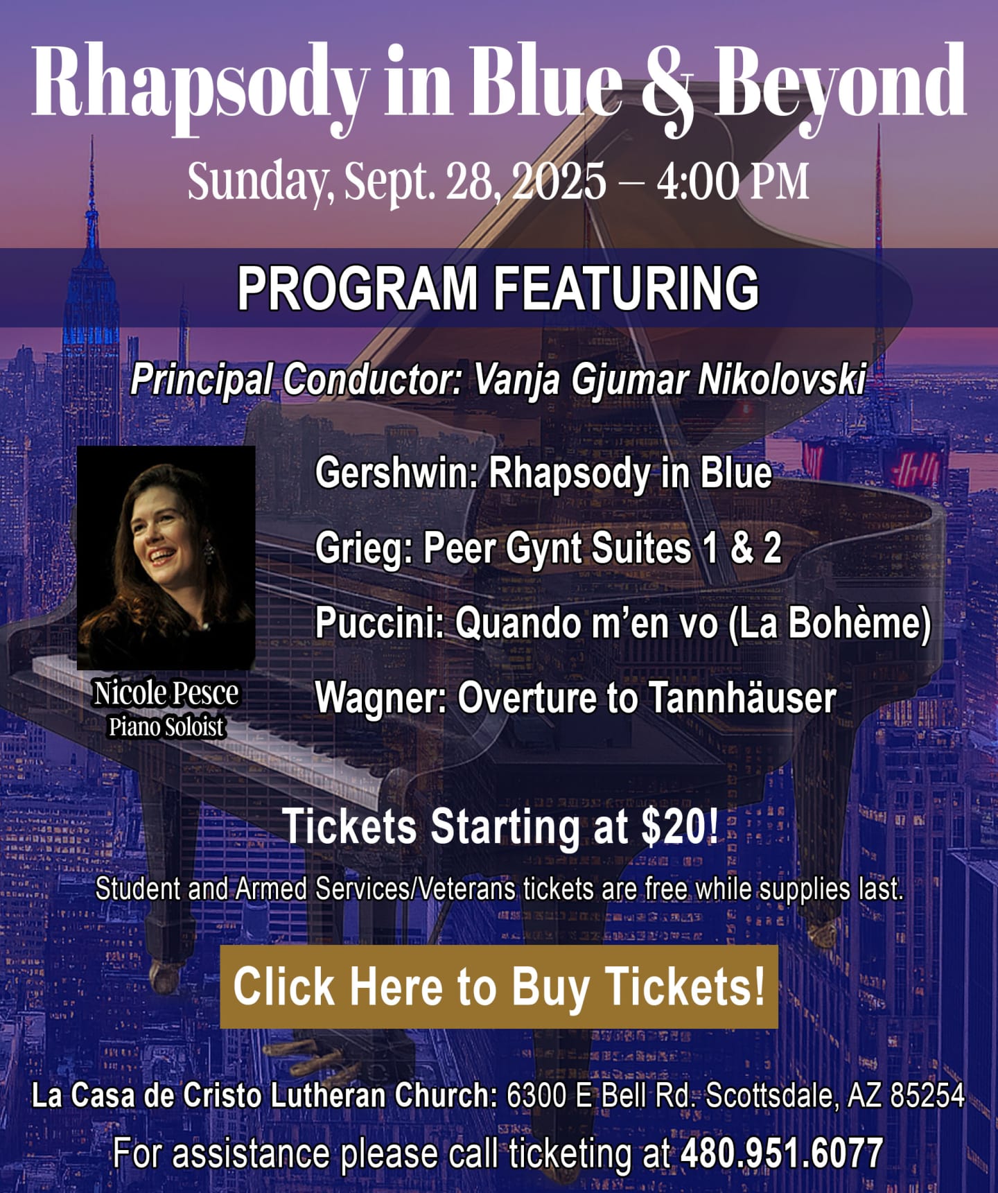 Nicole Pesce & Dan Reed perform with Scottsdale Philharmonic